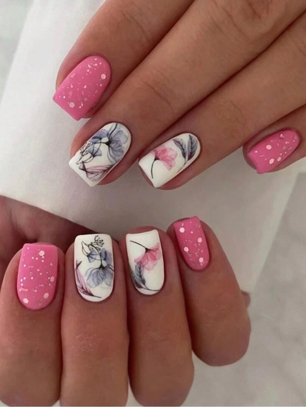 2/16 Sparkly Pink with Touch of gray design